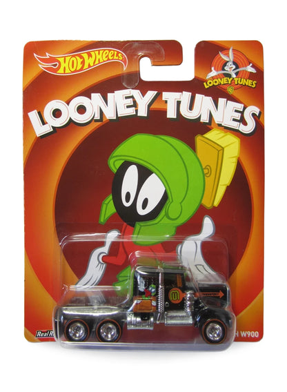 Hot Wheels Pop Culture 2013 Looney Tunes Kenworth W900 1:64 scale diecast semi-truck cab mint on its original Marvin the Martian blister card.