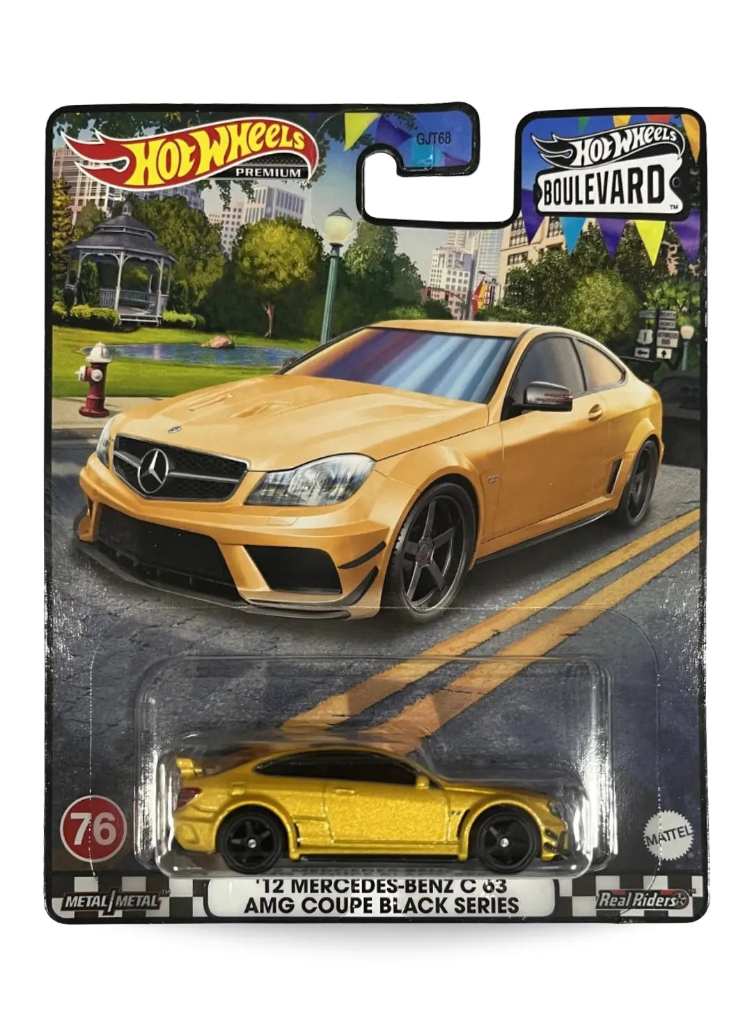 Hot Wheels Boulevard (After 2013) – 2023 '12 Mercedes-Benz C 63 AMG Coupe Black Series 1:64 - Solarbeam Yellow