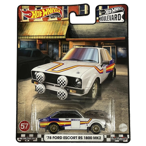 Hot Wheels 1:64 '78 Ford Escort RS 1800 MK2 White