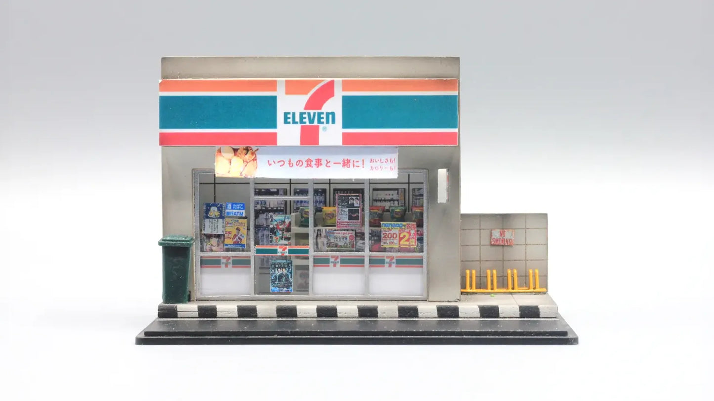 7-Eleven Style Mini Diorama for 1:64 Diecast Cars – Convenience Store Scene