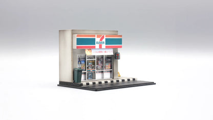 7-Eleven Style Mini Diorama for 1:64 Diecast Cars – Convenience Store Scene