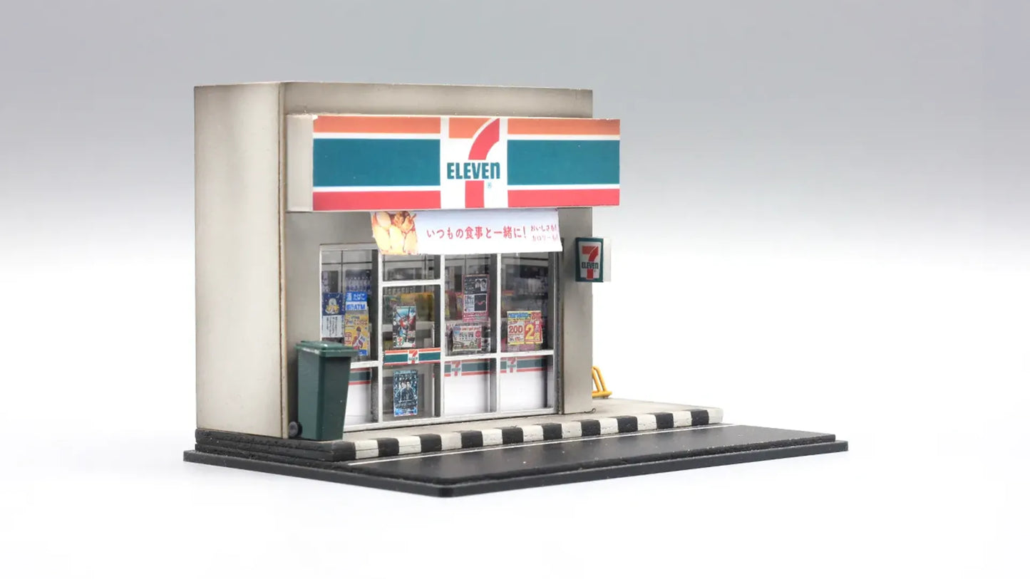 7-Eleven Style Mini Diorama for 1:64 Diecast Cars – Convenience Store Scene