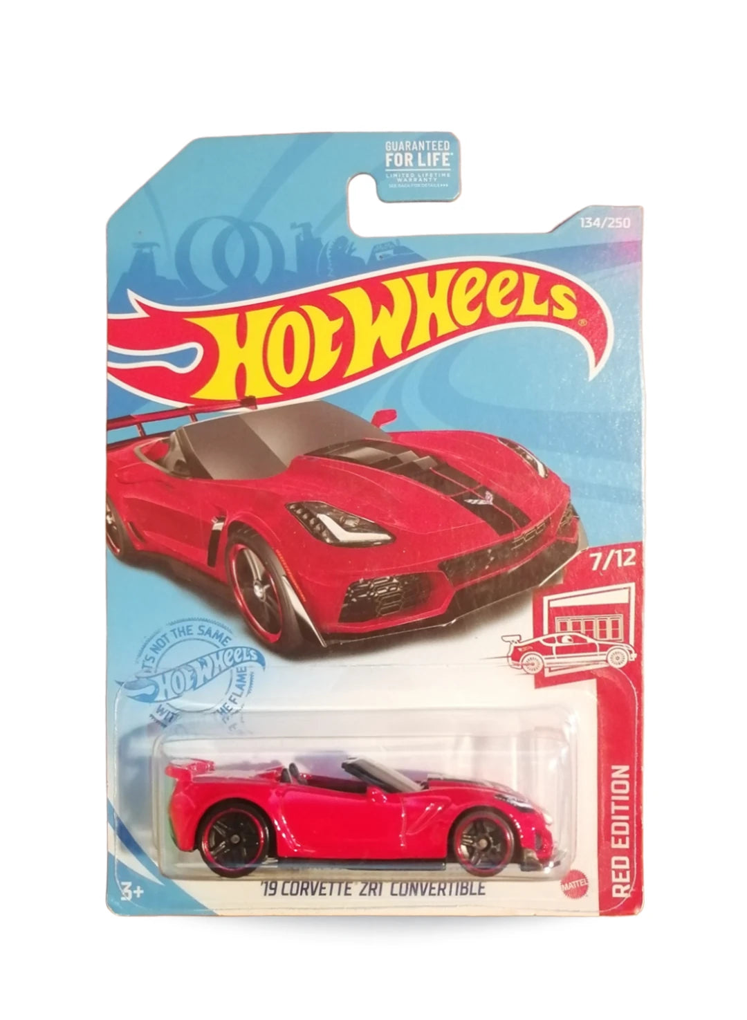 Hot Wheels Red Edition 2021 Chevrolet '19 Corvette ZR1 Convertible 1:64 Red