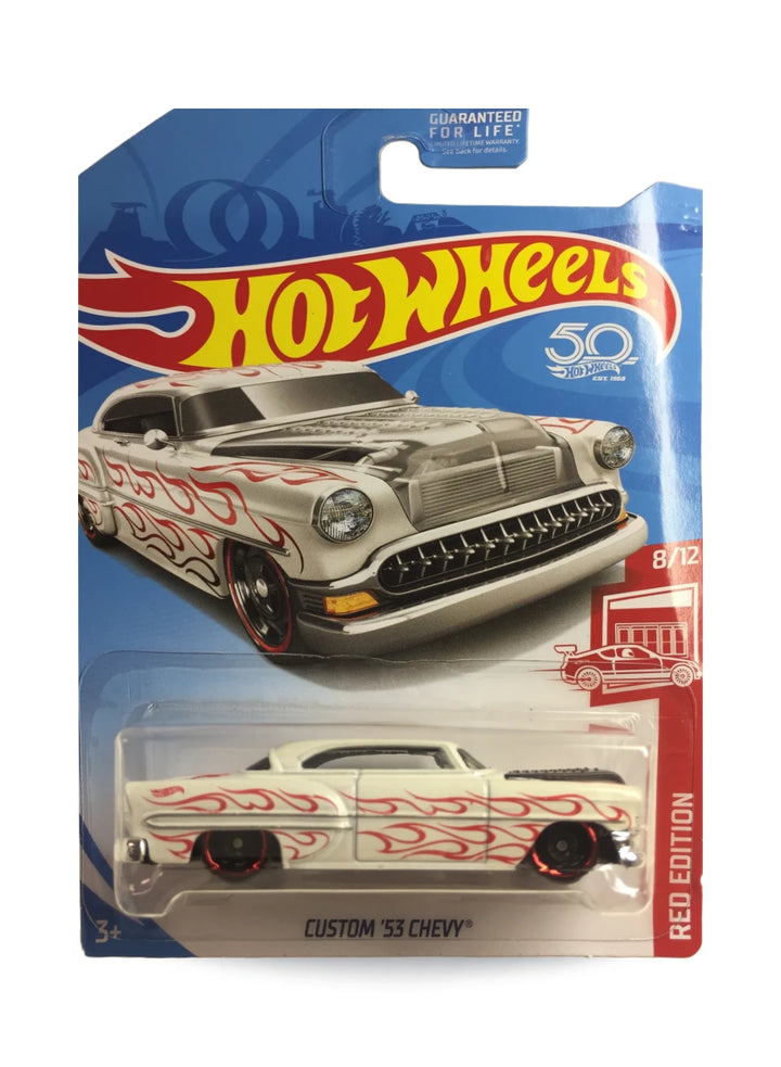 Hot Wheels Red Edition 2018 Chevrolet Custom '53 Chevy 1:64 White Factory Sealed 2018 SET