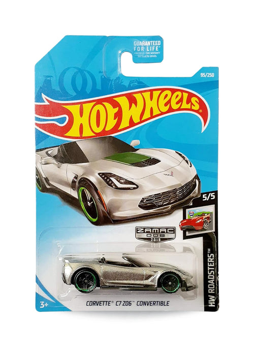 Hot Wheels Walmart Exclusive ZAMAC Editions 2019 Chevrolet Corvette C7 Z06 Convertible 1:64 – ZAMAC