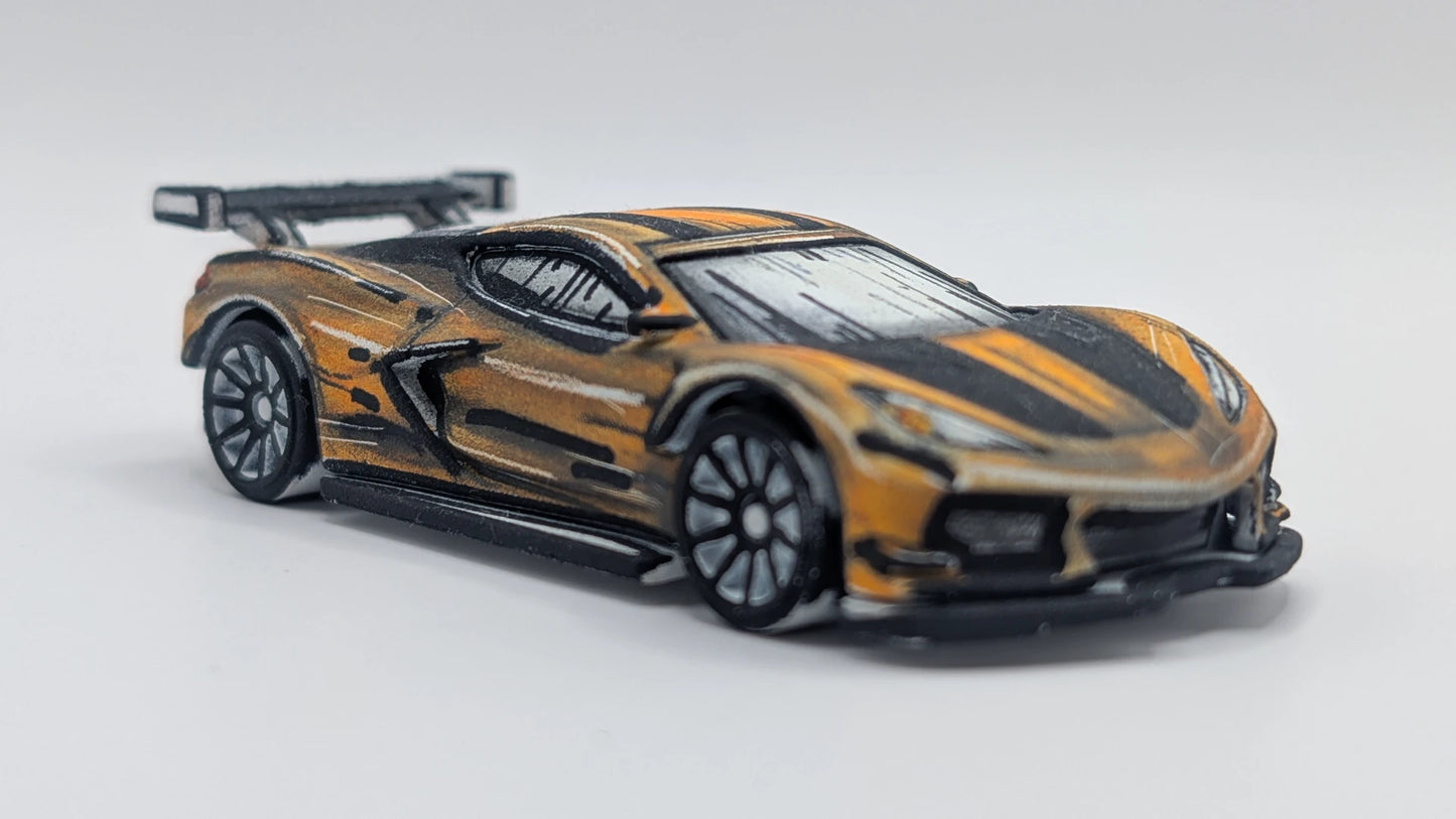 83 Kustom Custom Sharpie Pen Art Corvette C8