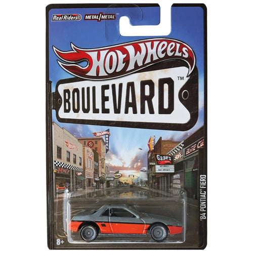 Hot Wheels 1:64 '84 Pontiac Fiero Flat Metalflake Grey & Metalflake Orange