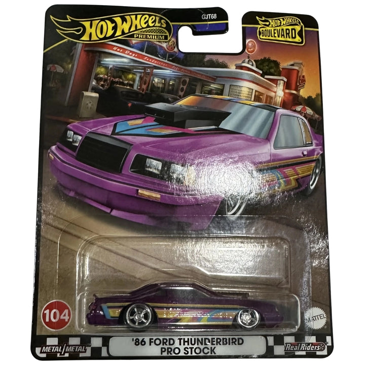 Hot Wheels 1:64 '86 Ford Thunderbird Pro Stock Purple