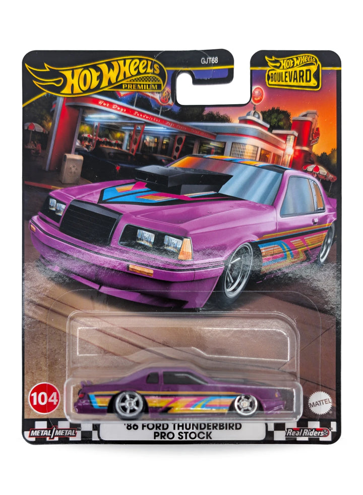 Hot Wheels Ford '86 Ford Thunderbird Pro Stock 1:64 - Purple
