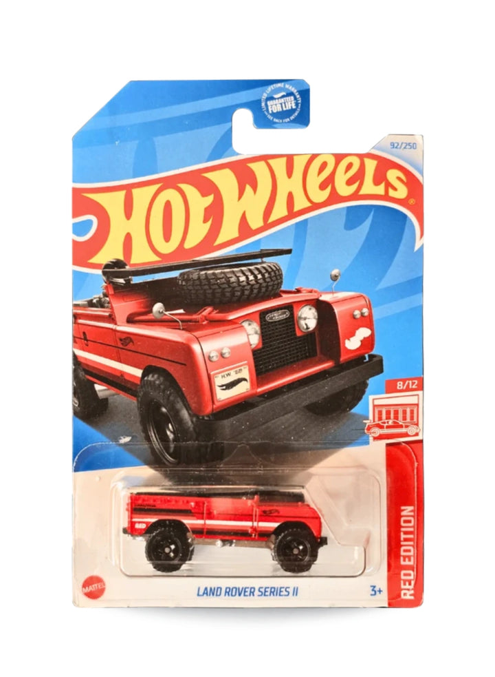 Hot Wheels Red Edition 2024 Land Rover Series II 1:64 Red