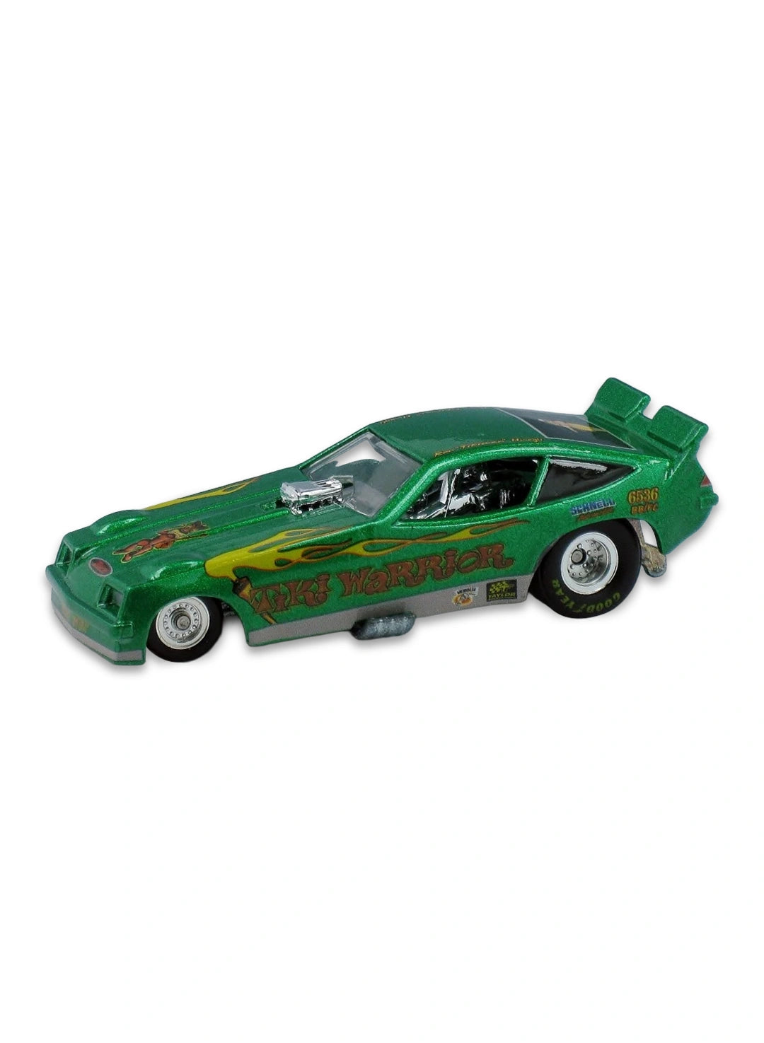 Hot Wheels Dragstrip Demons 2010 '76 Chevy Monza F/C – Tiki Warrior 1:64 – Green