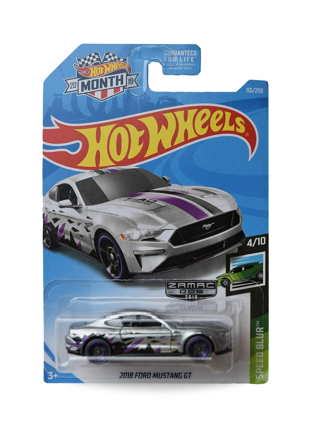 Hot Wheels Walmart Exclusive ZAMAC Editions 2019 Ford 2018 Mustang GT 1:64 – ZAMAC