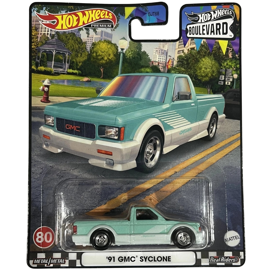 Hot Wheels 1:64 '91 GMC Syclone Celeste