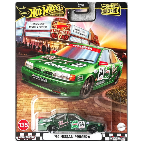 Hot Wheels 1:64 '94 Nissan Primera Metalflake Green