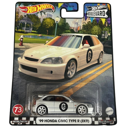 Hot Wheels 1:64 '99 Honda Civic Type R (EK9) Championship White