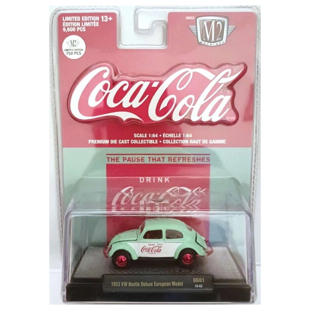 Volkswagen Beetle - Mint Green/White (Coca-Cola Chase Version with Red Chrome Details)