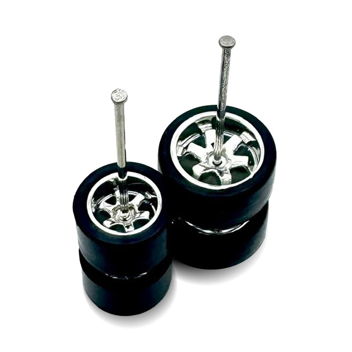 9mm + 11mm Staggered Chrome Te37 Electroplated (For Civic Customs)
