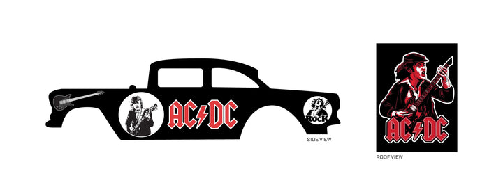 AC DC 02 Design Toy Car Sticker