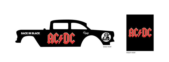 AC DC 01 Design Toy Car Sticker