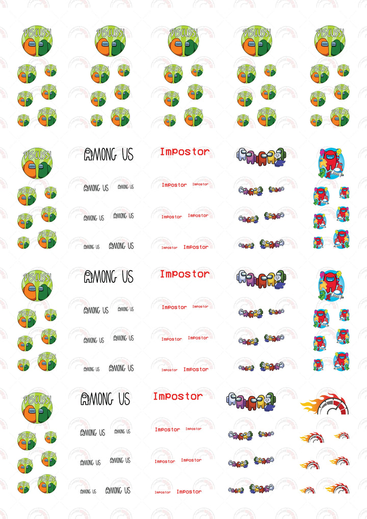 Among Us Discuss Design Toy Car Sticker