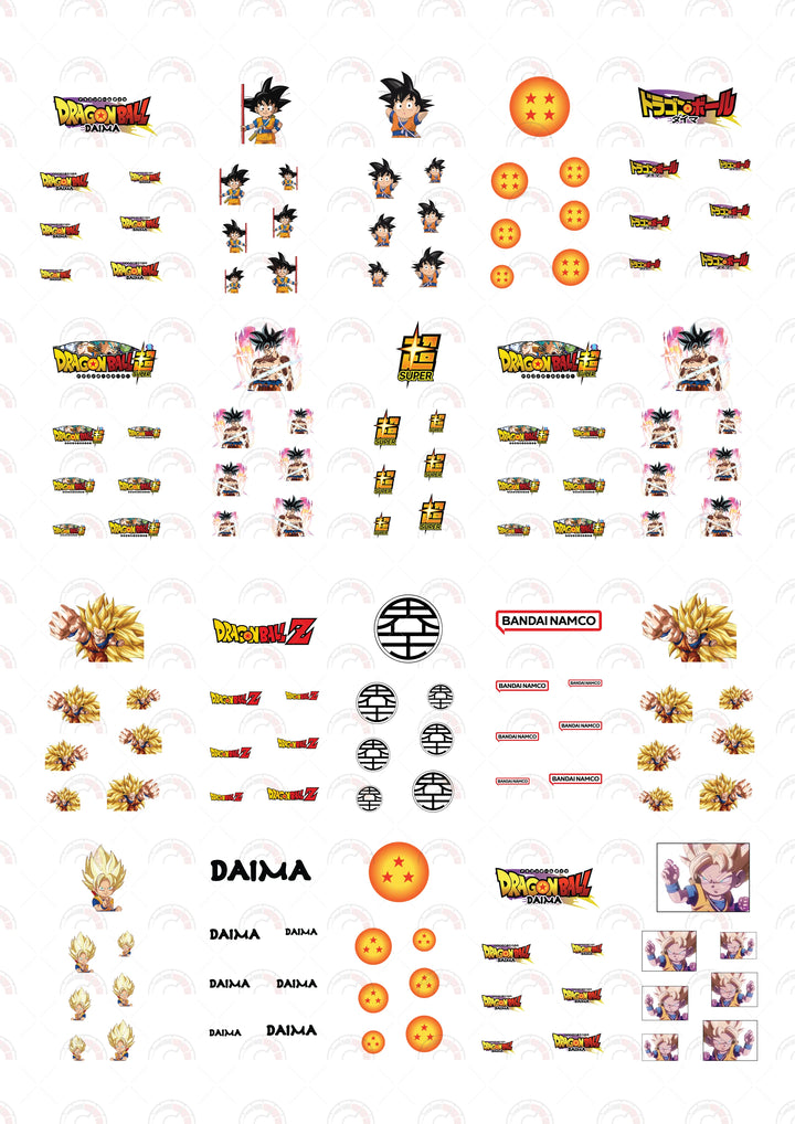 Goku Dragon ball Daima 06 Toy Car Sticker
