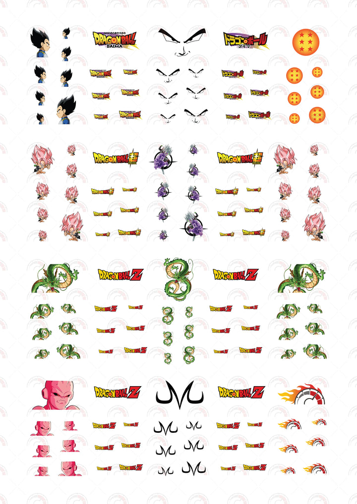 Vegeta 6 star Play Vehicle Decals