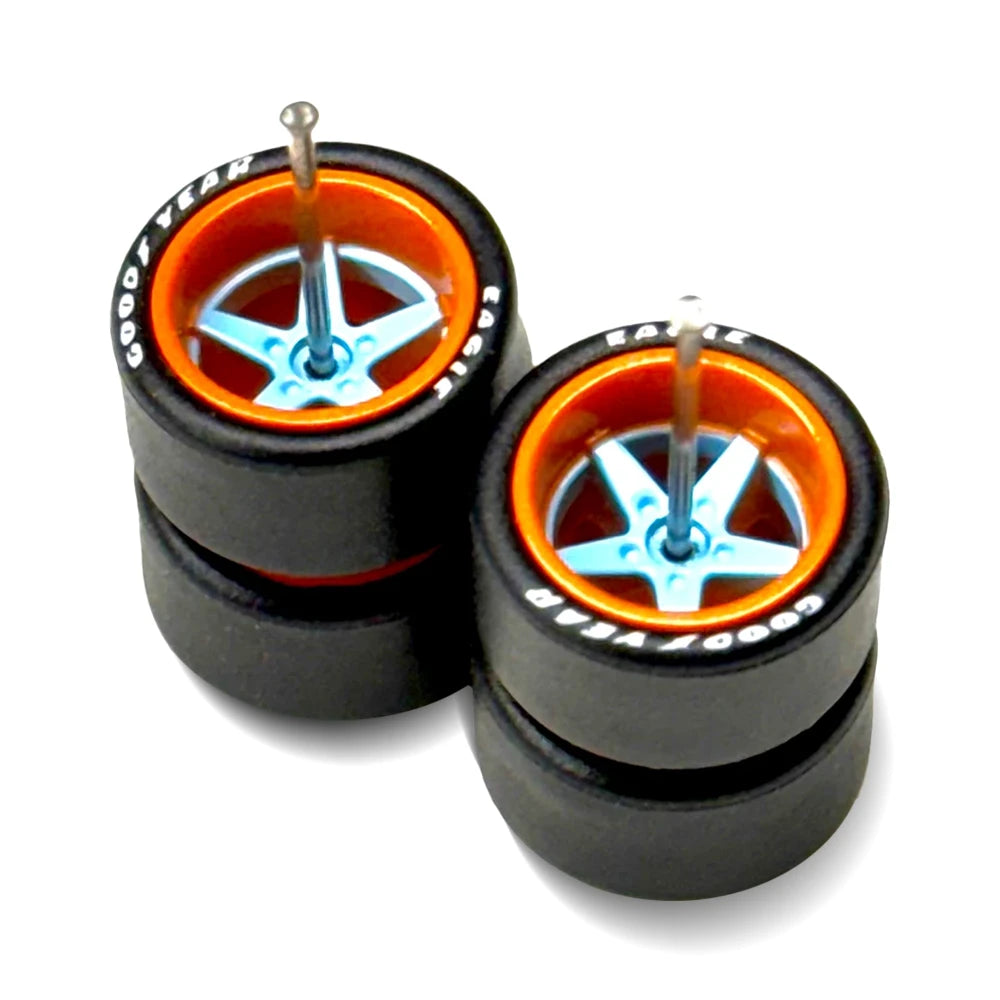 Advan V2 - 13mm / 13 - Blue + Orange Lip Lettered Tire