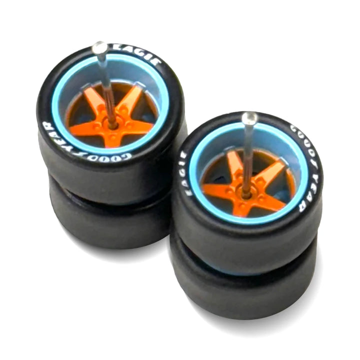 Advan V2 - 13mm / 13 - Orange + Blue Lip Lettered Tire