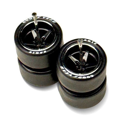 Advan V2 - 13mm / 13mm - Black + Chrome Lip - Lettered Tire