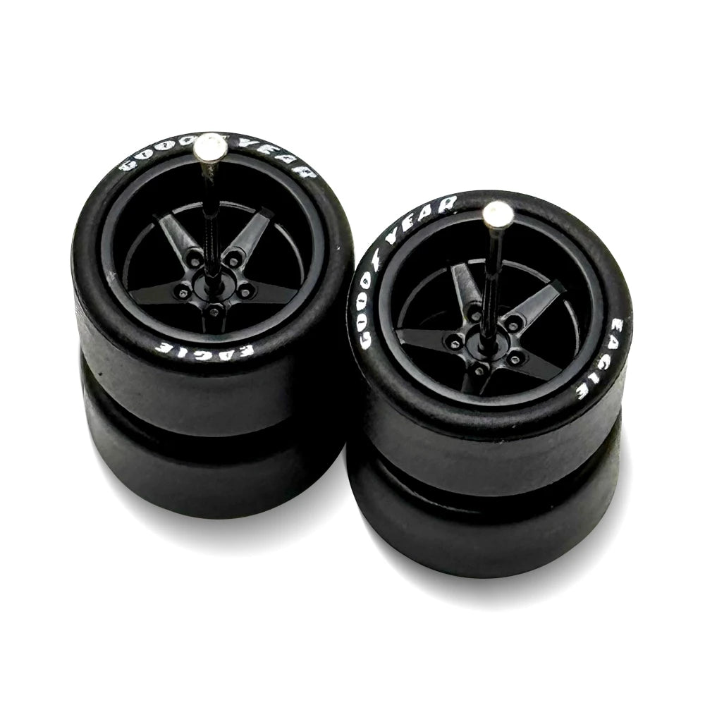 Advan V2 Black Deep Dish + Lettered Tire 13/13mm