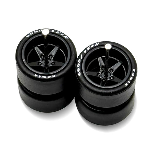 Advan V2 Black Deep Dish + Lettered Tire 13/13mm