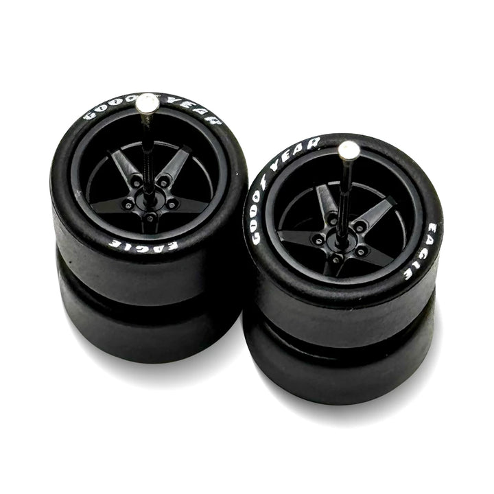 Advan V2 Black Deep Dish + Lettered Tire 13/13mm