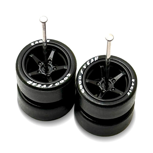 Advan V2 Black LETTERED Tire 11mm / 11mm Regular Axle