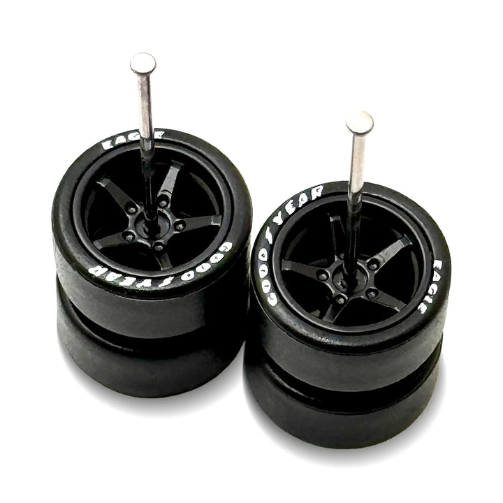 Advan V2 Black LETTERED Tire 11mm / 11mm Regular Axle