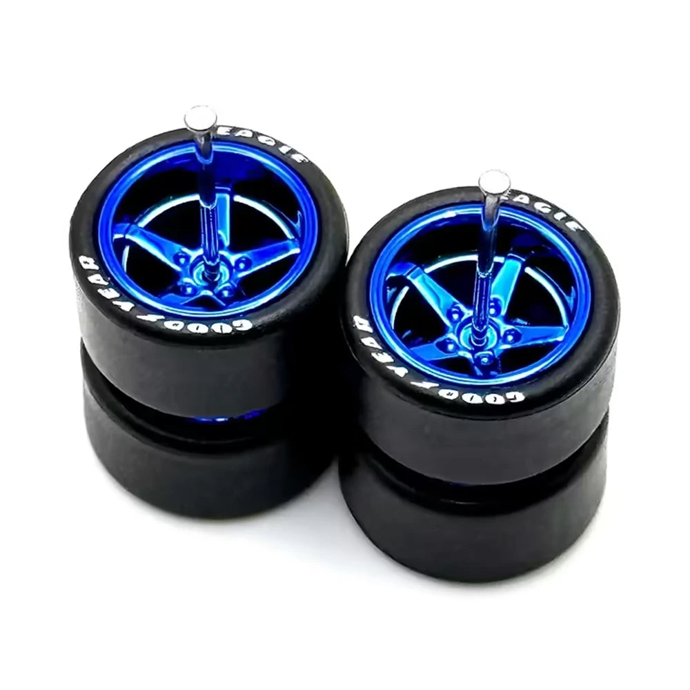 Advan V2 Blue Deep Dish 13/13mm + Lettered Tire