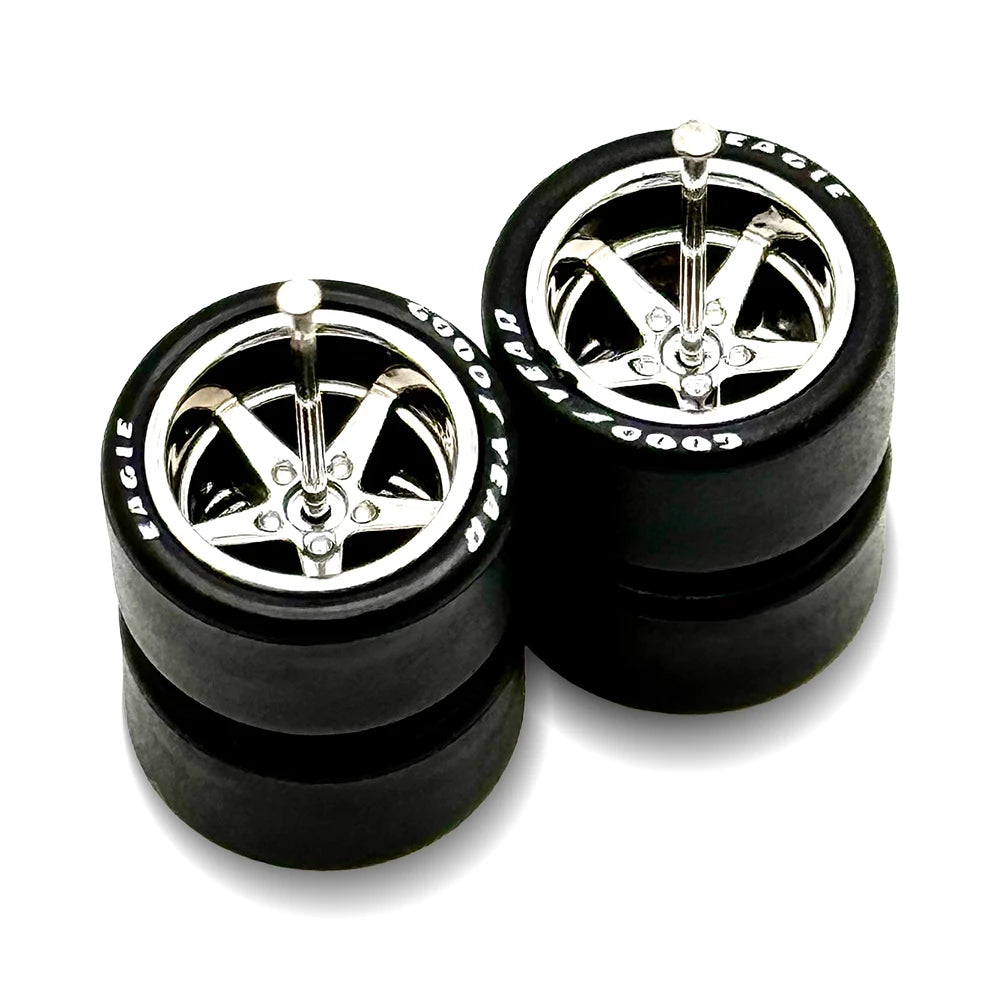 Advan V2 Chrome Deep Dish + Lettered Tire 13/13mm