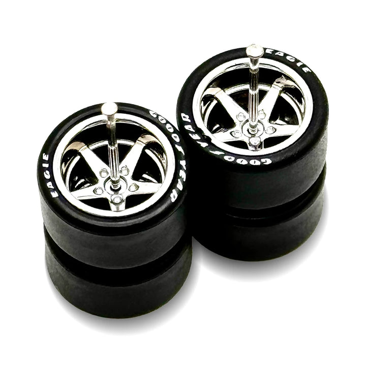 Advan V2 Chrome Deep Dish + Lettered Tire 13/13mm