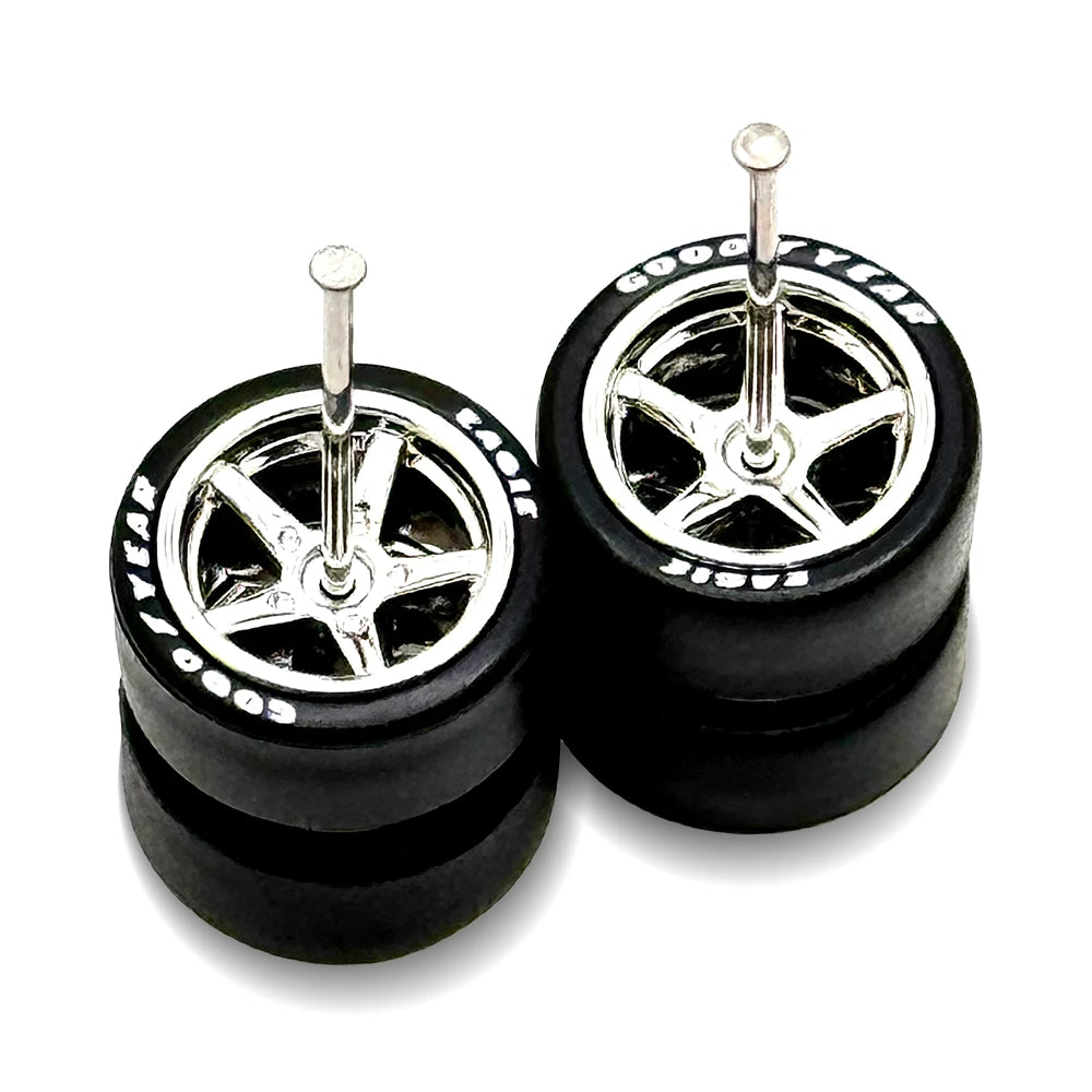 Advan V2 Chrome LETTERED Tire 11mm / 11mm shorter axle NEWEST VERSION
