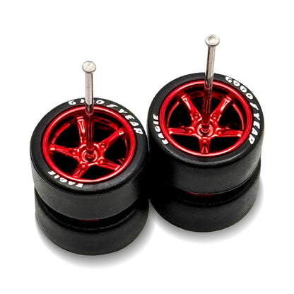 Advan V2 Red Electro LETTERED Tire 11mm / 11mm Regular Axle