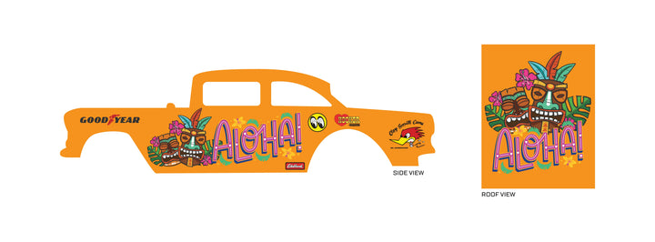 Aloha Toy Car Sticker Design