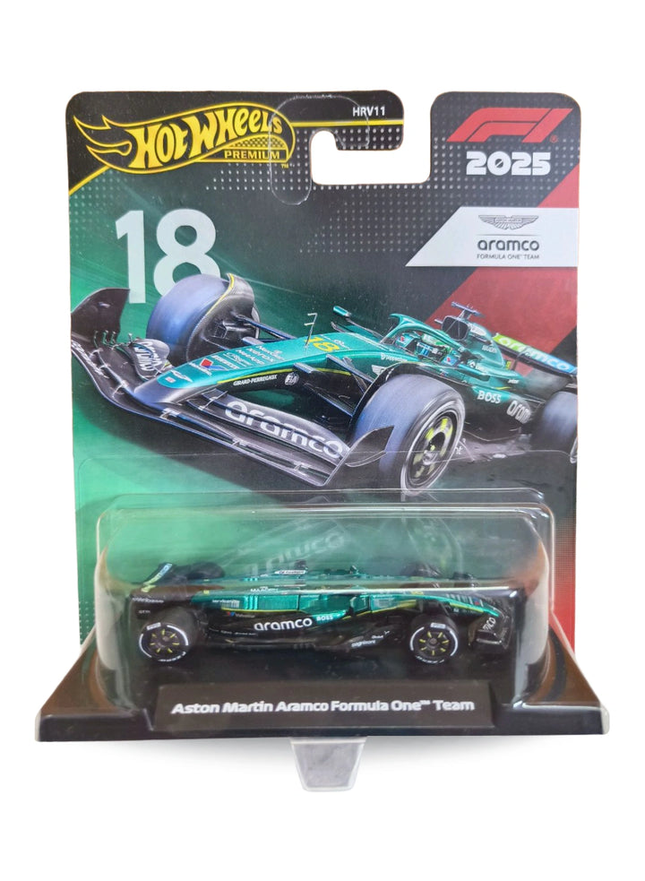 Hot Wheels 2026 Formula One Collection Mix 3 Aston Martin Aramco Formula One Team (#18) 1:64 – Racing Green