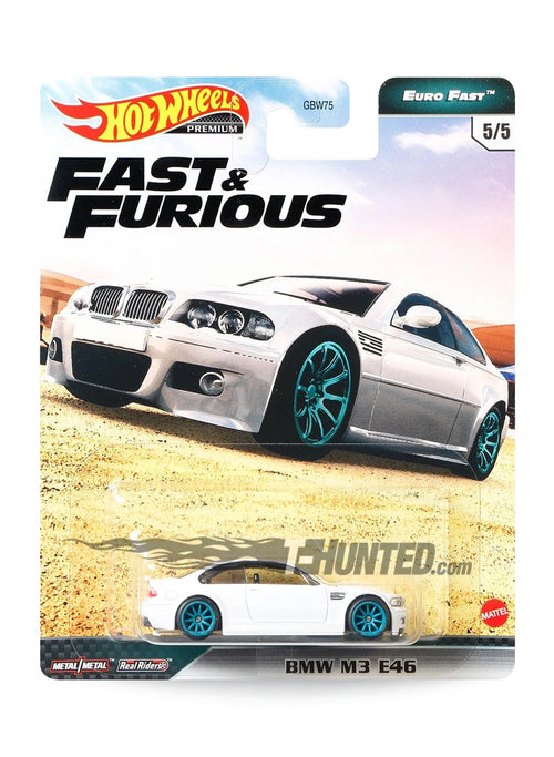 Hot Wheels Fast & Furious Premium Series Euro Fast 2021 BMW M3 E46 1:64 – White