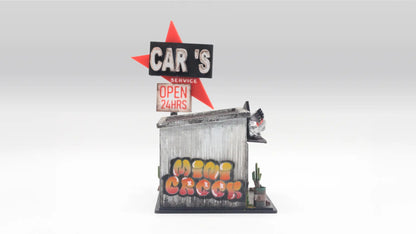 Garage Diorama Display for 1:64 Diecast Cars – Back to the Garage Scene