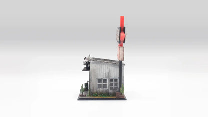 Garage Diorama Display for 1:64 Diecast Cars – Back to the Garage Scene
