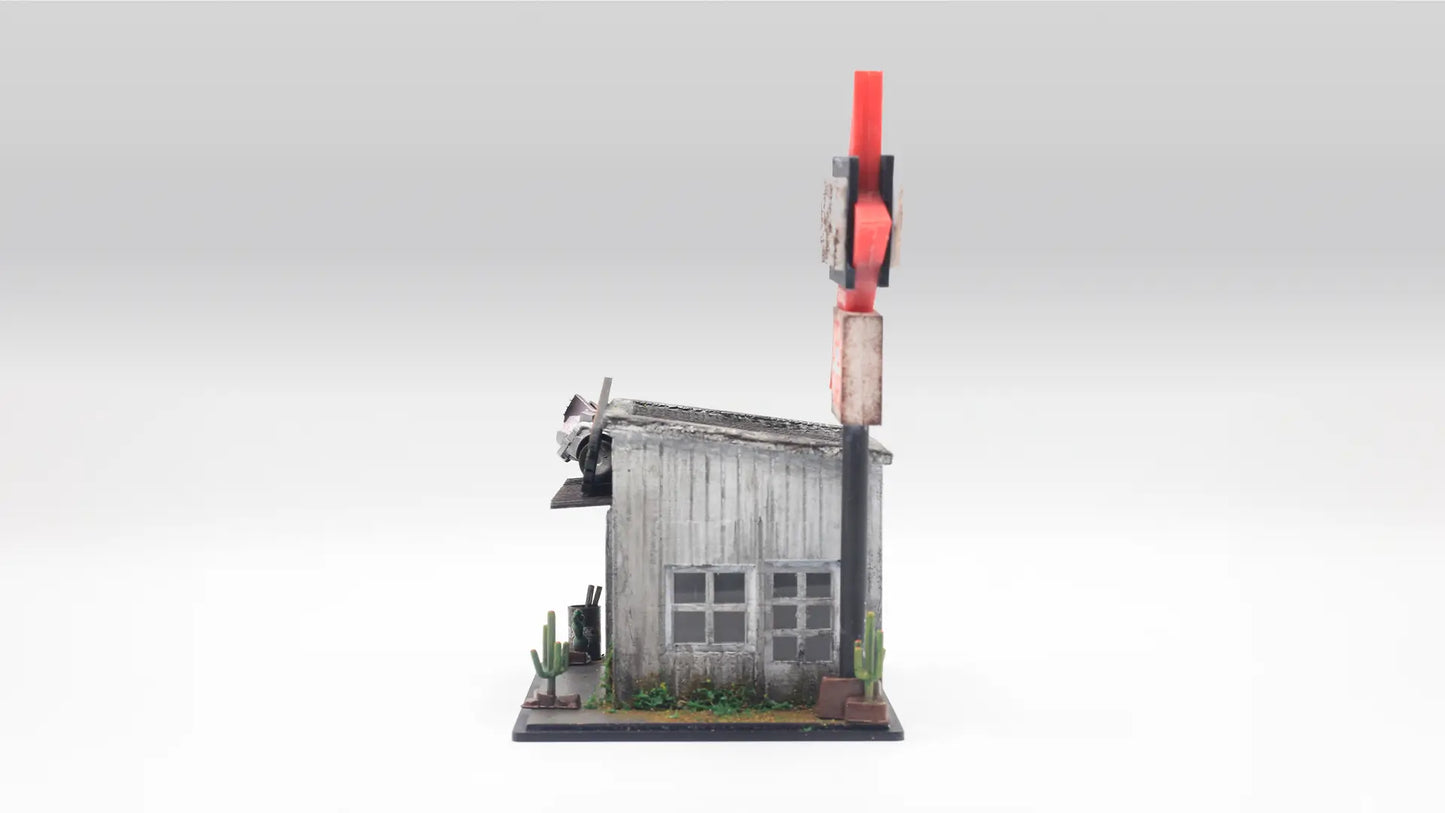 Garage Diorama Display for 1:64 Diecast Cars – Back to the Garage Scene
