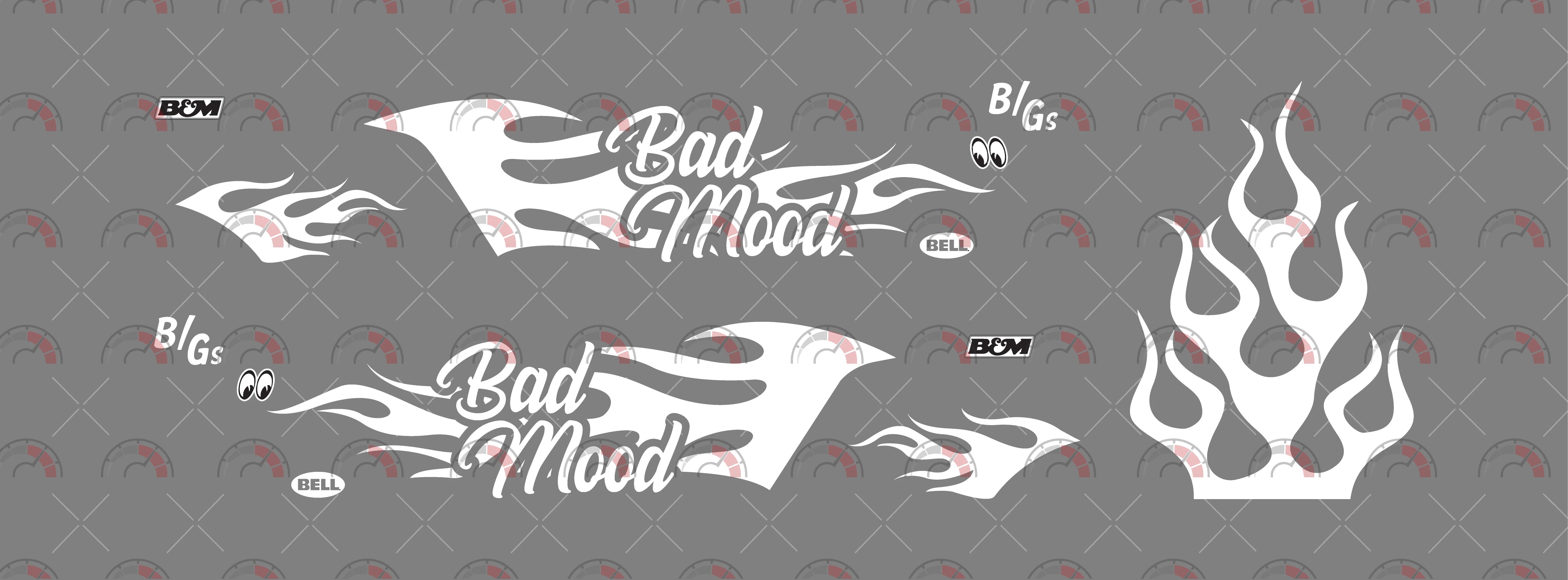 "Bad Mood" Toy Vehicle Decals