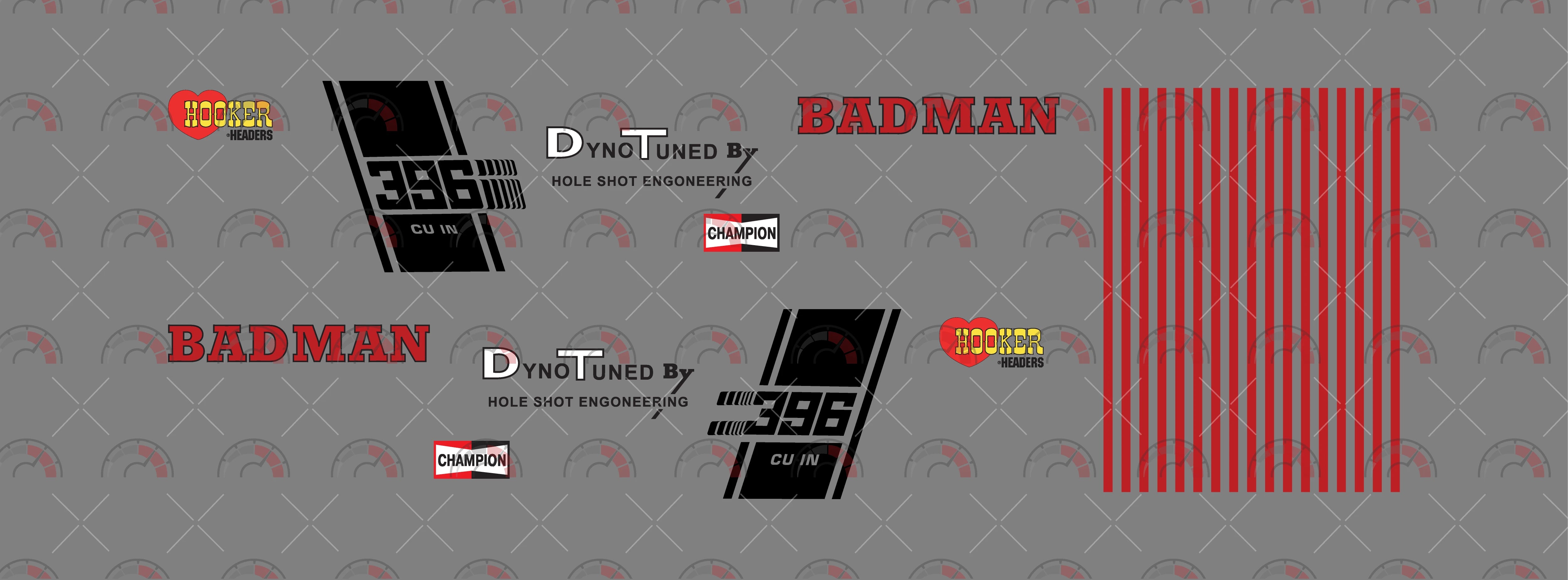 "Badman" Custom Car Decals