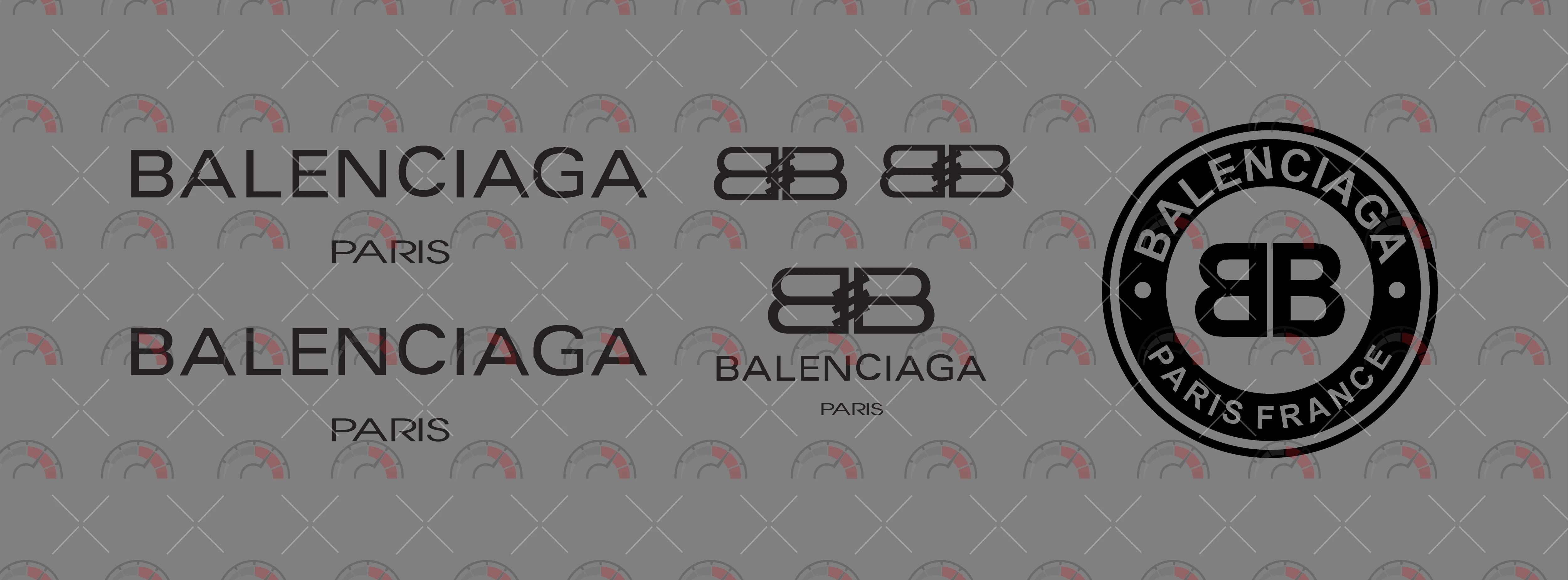 Balenciaga Black model Car Decals