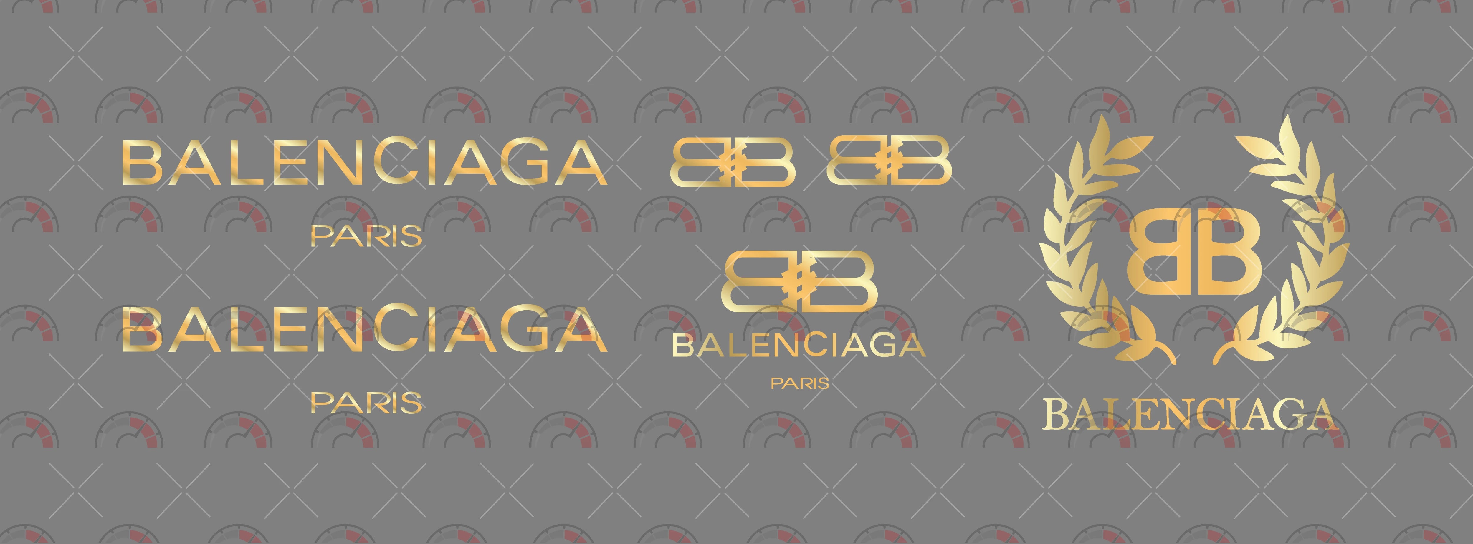 Balenciaga Gold Play Vehicle Decals