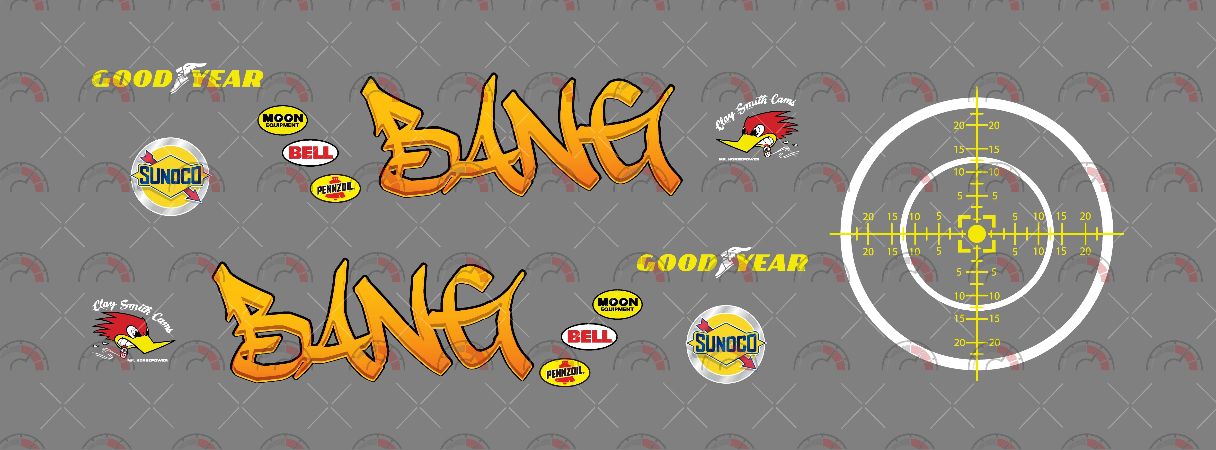"Bang" Toy Car Sticker